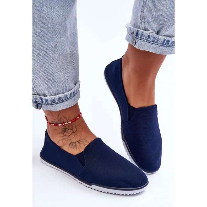 Versali Baskets à enfiler pour femmes Bleu marine
