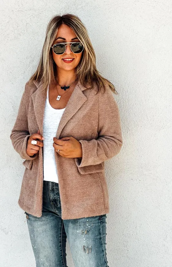 Veste DINA camel La Petite Boho Vestes Bohèmes 