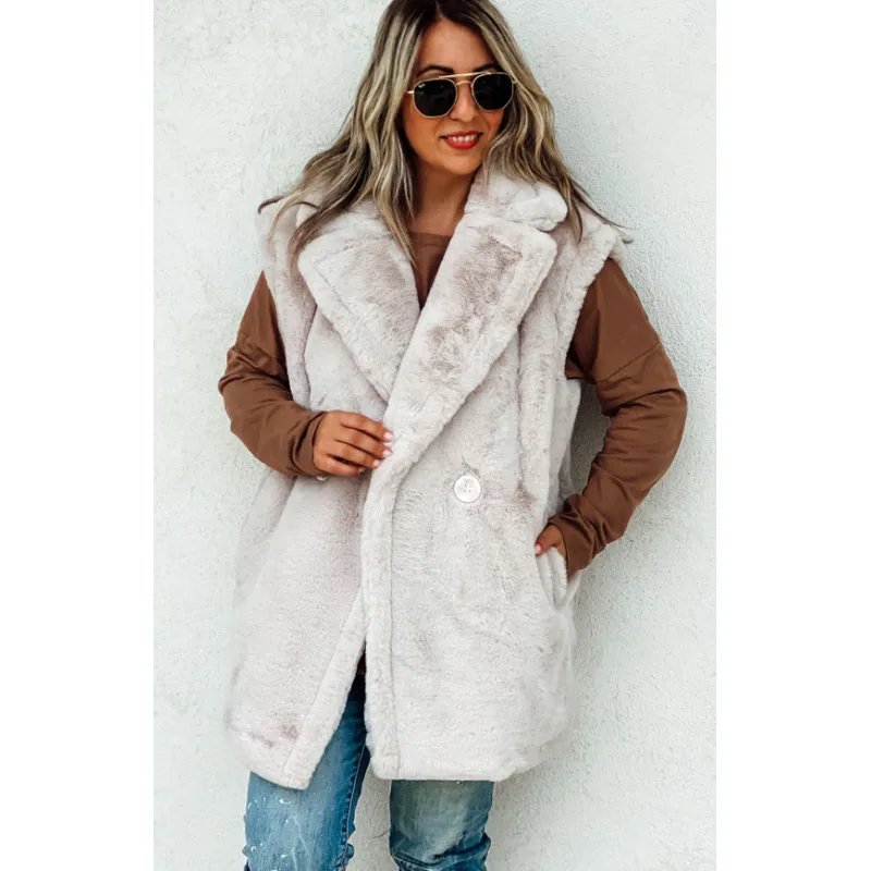 Veste THAIS sans manches beige Vestes Bohèmes 