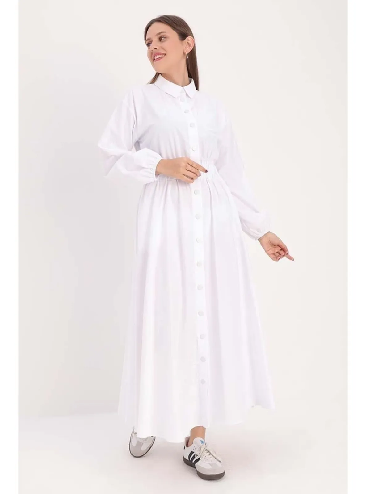 White - Modest Dress
