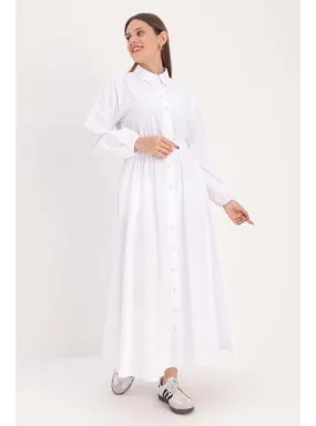 White - Modest Dress